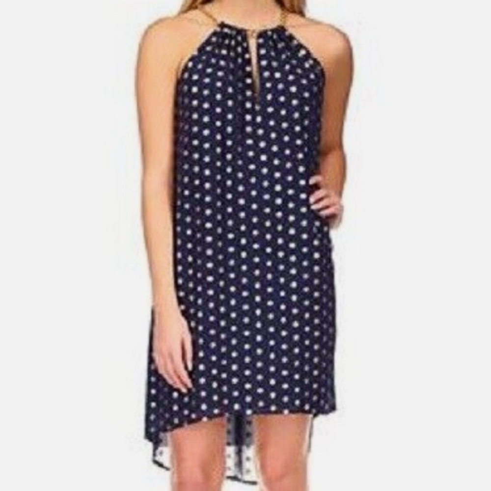 Michael Kors Women's Navy and Gold Dress